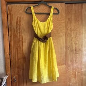 Nine West yellow sleeveless dress